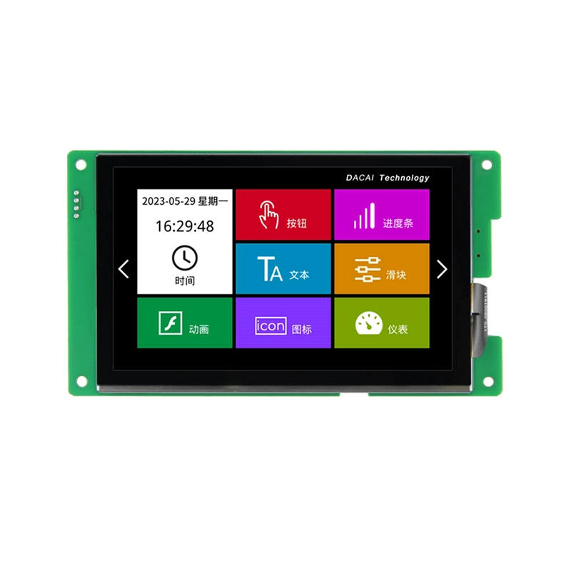 Modulo Display HMI seriale UART da 5 pollici 800*480